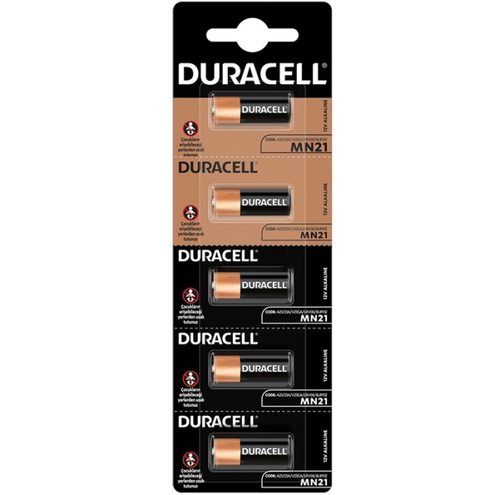 DURACELL 23A LİTYUM MN21 ALARM PİLİ (5Lİ PAKET)