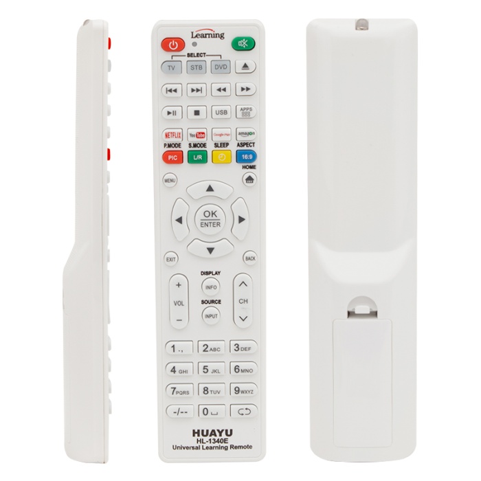 HUAYU KL HL-1340E NETFLIX-YOUTUBE-AMAZON TUŞLU TV/LCD/UYDU/DVD ÖĞRENEBİLEN BLİSTERLİ UNIVERSAL AKILLI KUMANDA