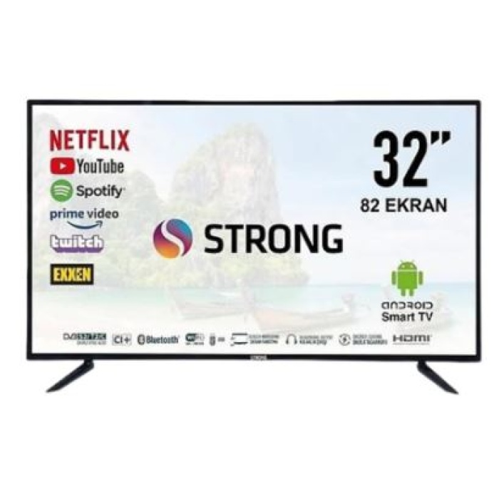 STRONG MT32ES2000 32 82 EKRAN UYDU ALICILI FULL HD ANDROİD SMART LED TV