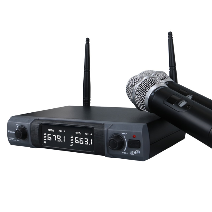WESTA WM-202H 1 ALICI + 2 EL KABLOSUZ UHF TELSİZ MİKROFONU SETİ