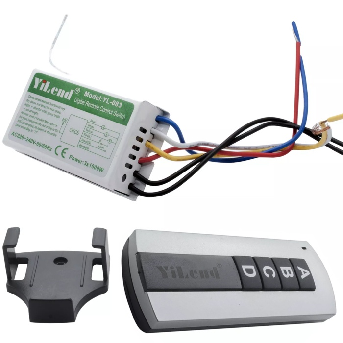 POWERMASTER PM-5847 AVİZE KONTROL KUMANDASI 4 TUŞLU 4 KANAL (220 VOLT)