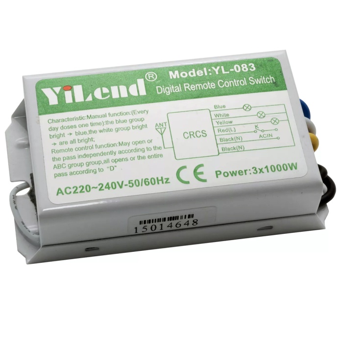 POWERMASTER PM-5847 AVİZE KONTROL KUMANDASI 4 TUŞLU 4 KANAL (220 VOLT)