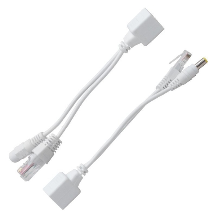 POWERMASTER PASİF POE SPLITTER DİŞİ ERKEK POWER UÇ IP KAMERA POE KABLOSU