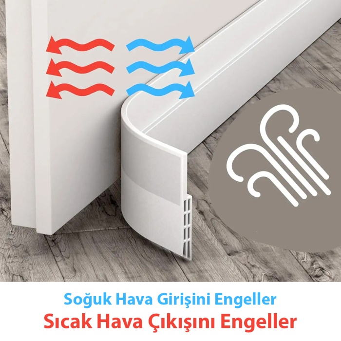 SUNUP SN-26027 KENDİNDEN YAPIŞKANLI SIZDIRMAZ KAPI CONTASI 90 CM (SICAK SOĞUK ENGELLEYİCİ)