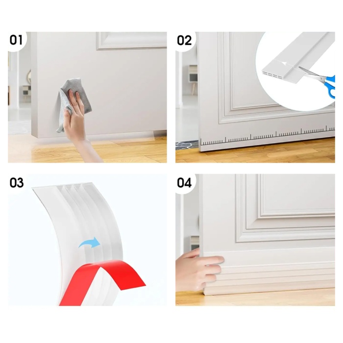 SUNUP SN-26027 KENDİNDEN YAPIŞKANLI SIZDIRMAZ KAPI CONTASI 90 CM (SICAK SOĞUK ENGELLEYİCİ)