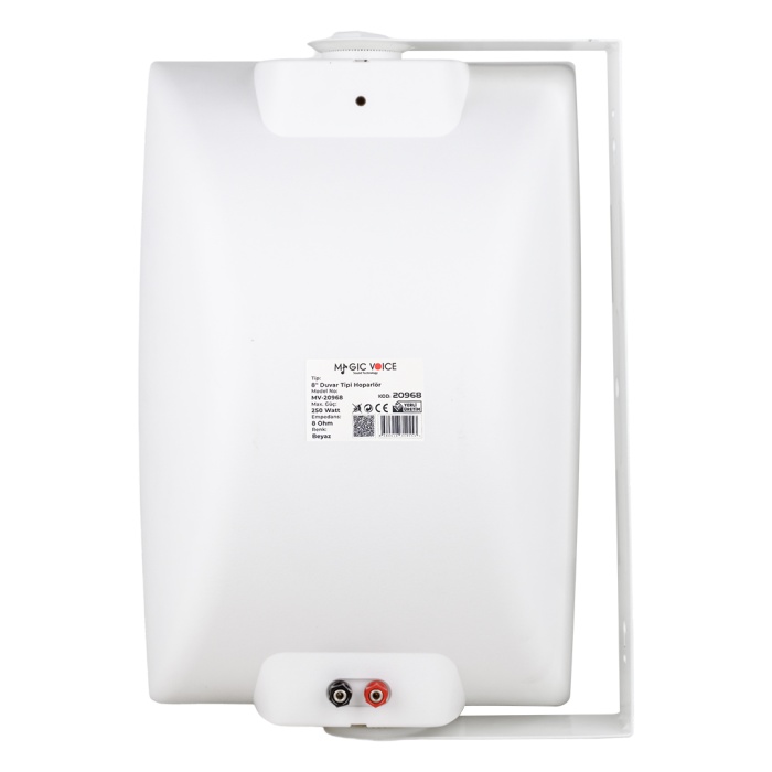 MAGICVOICE MV-20968 20 CM 250 WATT 8 OHM 8 İKİ YOLLU TRAFOSUZ BEYAZ SÜTÜN  HOPARLÖR (DH 8AW)