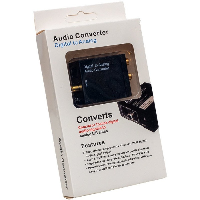 POWERMASTER PM-32145 OPTİK TO RCA ÇEVİRİCİ ADAPTÖRLÜ  (DIGITAL TO ANALOG ÇEVİRİCİ)