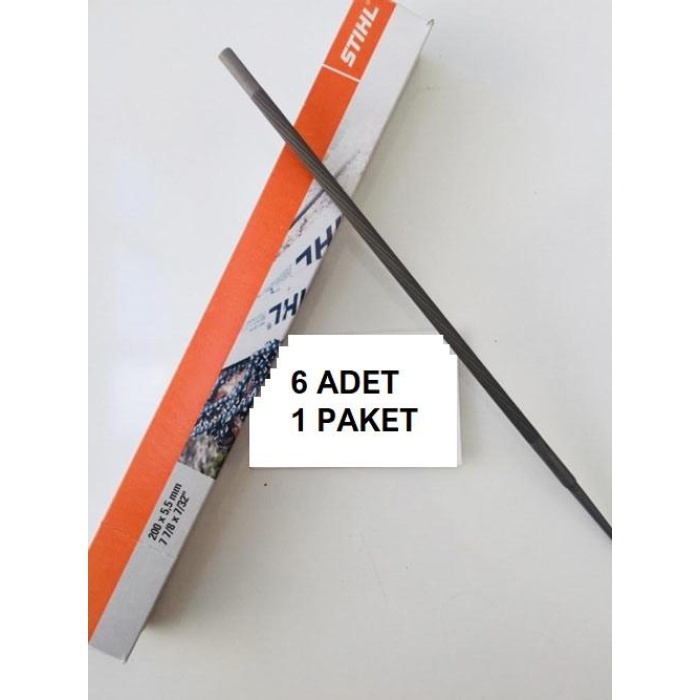 Stihl 3/16 Motorlu Testere Eğesi 4.8 mm 6 Adet - Orta Eğe
