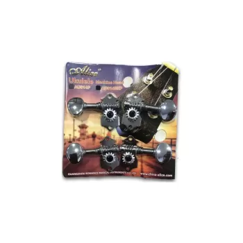 Alice AU014P Ukulele Burgu Set - Nikel (ORİJİNAL ÜRÜNDÜR)