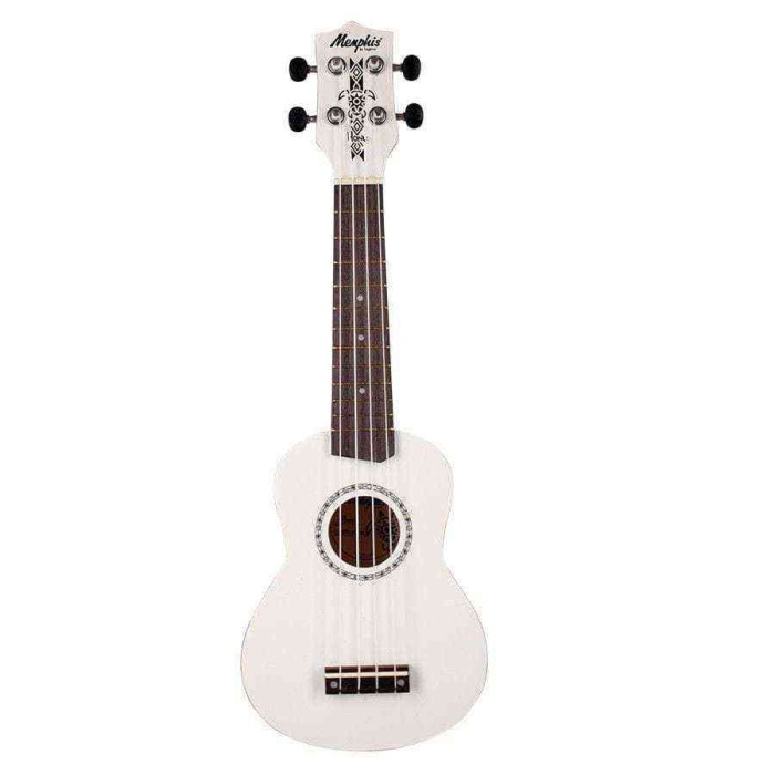 Memphis Tagima MHS-20W Soprano Ukulele- Beyaz