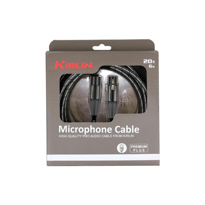 Kirlin Cable MWB-220BEG 3 MT BK Premium Plus Mikrofon Kablosu