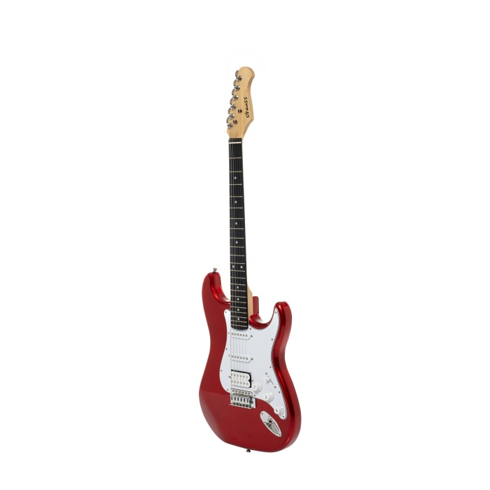 STRAUSS ST-20HHSSB-RD ELEKTRO GİTAR-METALİK KIRMIZI SET(ANFİ-SOFTCASE-ASKI-TEL-KABLO-PENA)