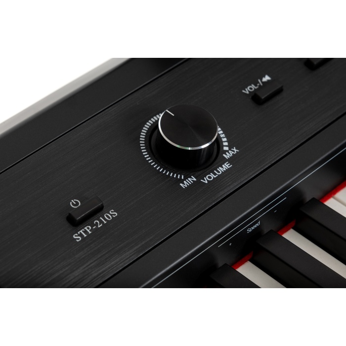 STRAUSS STP-210S BK-ST ELEKTRONİK PİYANO  SİYAH (STANDLI)