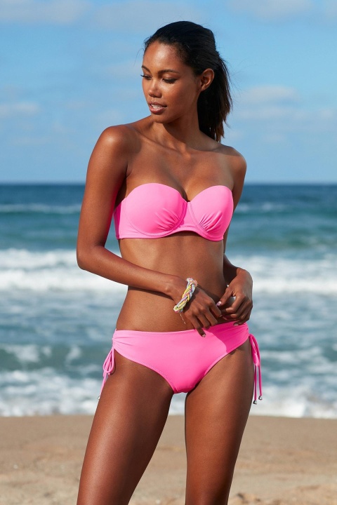 Kadın Sürgülü Bikini Alt 209206 Neon Pembe