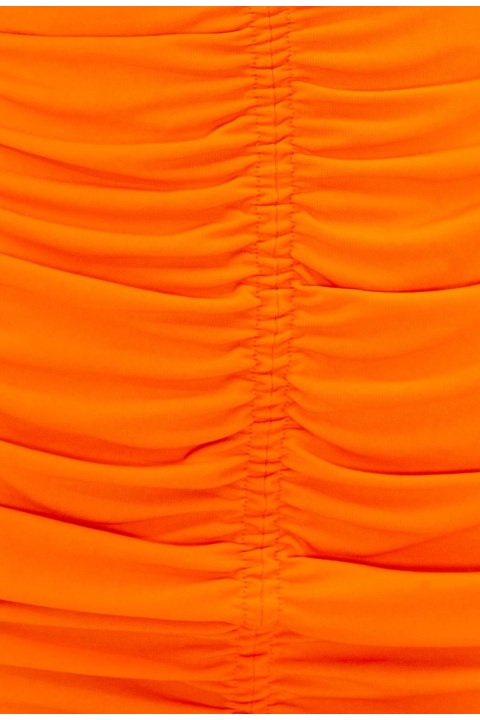 Oranj Drapeli Mini Elbise