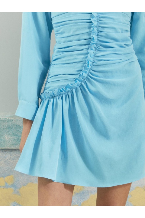 Drape Detaylı Elbise