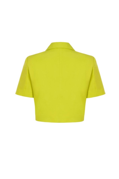 Kısa Kollu Crop Ceket