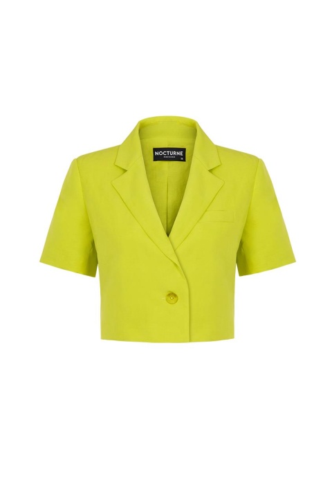 Kısa Kollu Crop Ceket