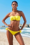 Kadın Sarı Aksesuarlı Soft Straplez Bikini Üst 209102