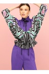 Garnili Zebra Desen Ceket