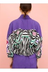 Garnili Zebra Desen Ceket