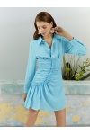 Drape Detaylı Elbise