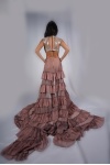 Couture, Boru boncuk işleme, zırh model, sırt dekolteli, uzun etek abiye elbise