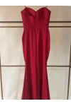 Can Çapar Couture  Askılı  Kırmızı Abiye Gece Elbisesi