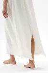 Crinkle  Beyaz İp Askılı Elbise