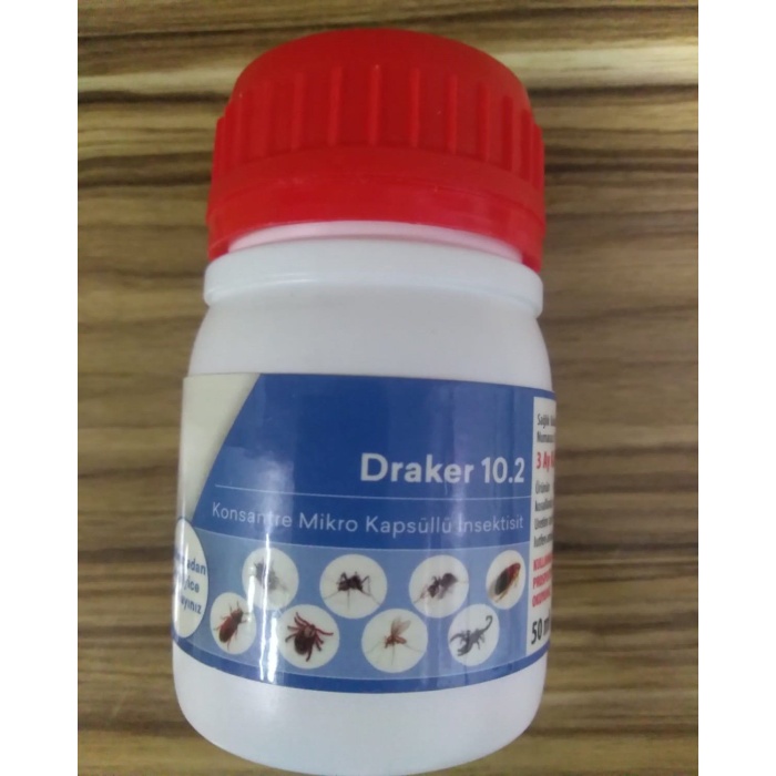 2 Kutu Vebi Draker 10.2 Kokusuz, 50 ML Orijinal Ürün, Kene, Akrep, Karınca, Pire, Hamamböceği ilacı