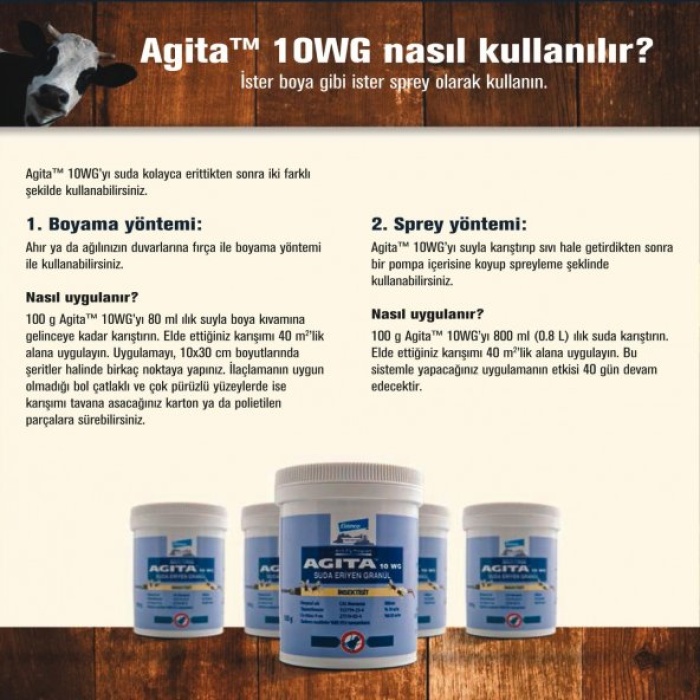 Agita 10 WG Granül Kara Sinek İlacı 100 Gr