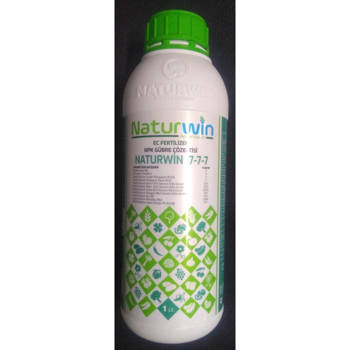 Naturwin 7 7 7 Yaprak Gübresi 1 Lt, Azot, Fosfor, Potasyum + ME İçerir