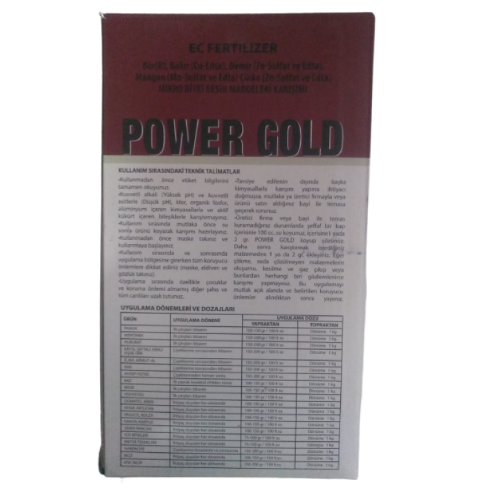 Power Gold Mikro Besin Maddeleri Karışımı 1 kg