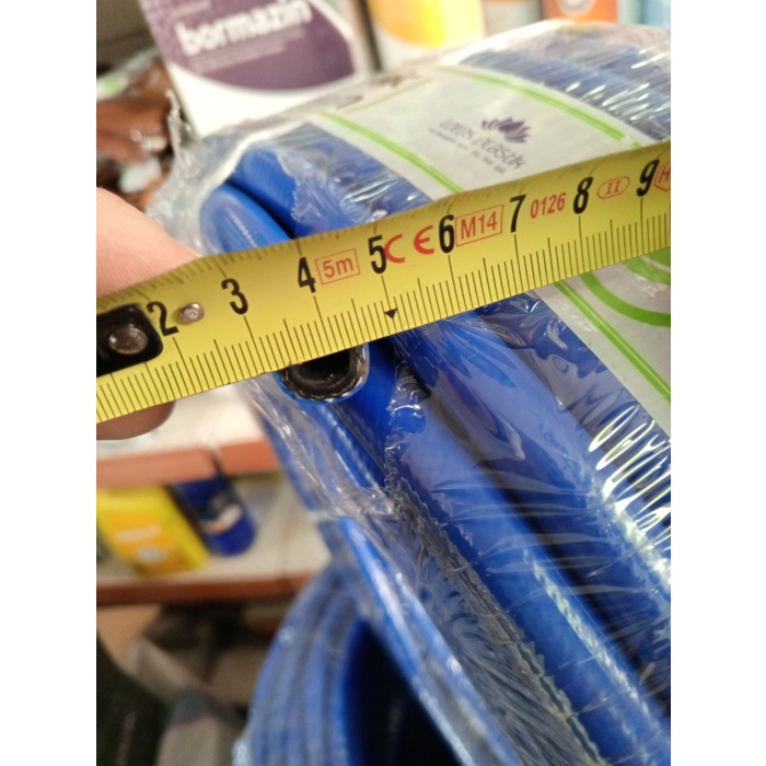 20 Metre Mavi İlaçlama ve Sulama Hortumu 8mm, 90 Bar