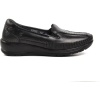 Forelli LINA 55022-H Siyah Kadın Günlük Deri Comfort Ayakkabı