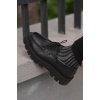 Tetri K512 Ortega Model Hakiki Deri El Yapımı Erkek Siyah Casual Ayakkabı