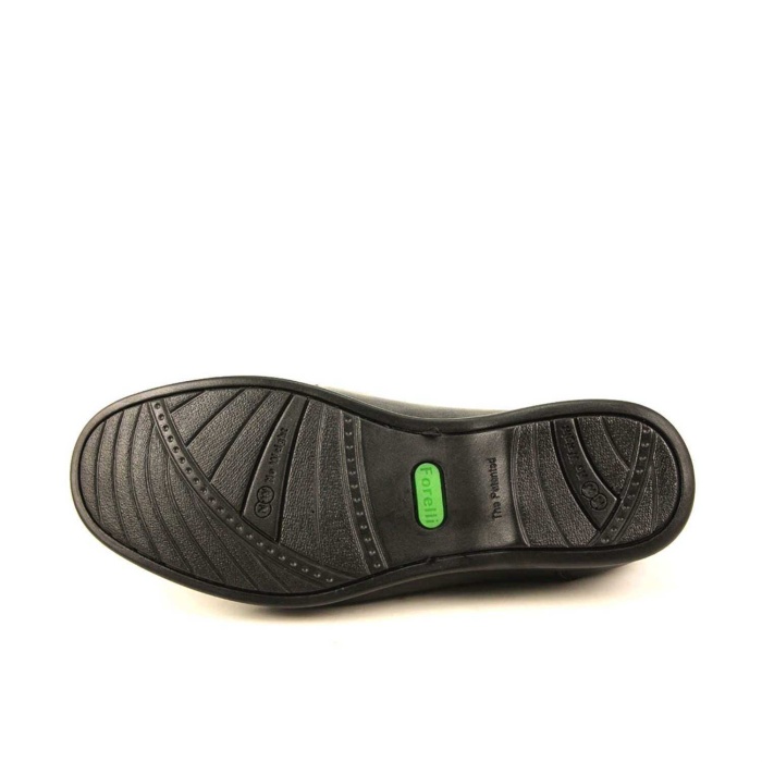Forelli 10601 Erkek Siyah Deri Comfort Ayakkabı