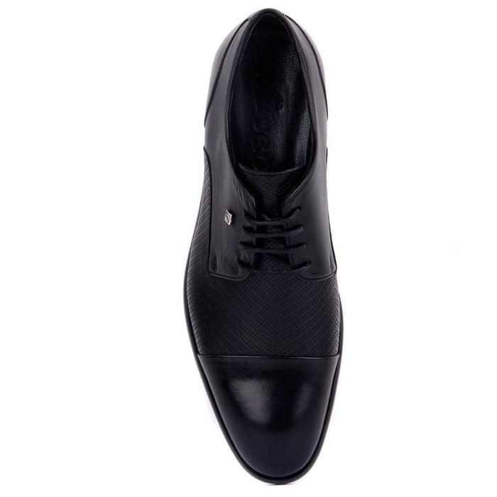 Fosco 9511 Bağcıklı Siyah Deri Erkek Klasik Ayakkabı