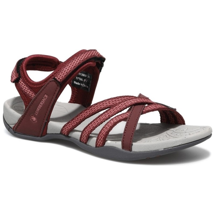 Lumberjack Eftal Kadın Yazlık Sandalet Siyah Ve Bordo 100241188-100241184