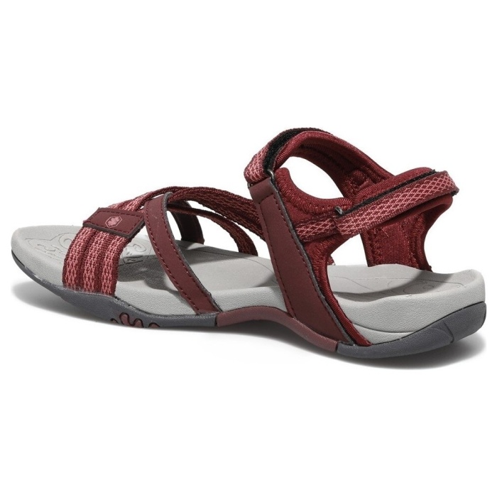 Lumberjack Eftal Kadın Yazlık Sandalet Siyah Ve Bordo 100241188-100241184