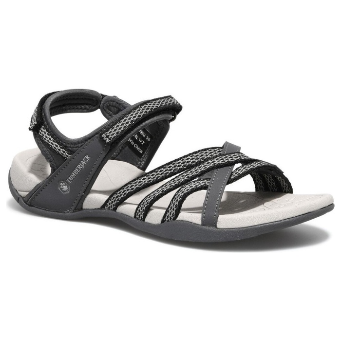 Lumberjack Eftal Kadın Yazlık Sandalet Siyah Ve Bordo 100241188-100241184