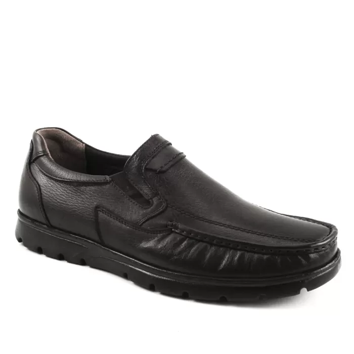 Forelli ZEKE 32608-H Siyah Erkek Günlük Deri Comfort Ayakkabı
