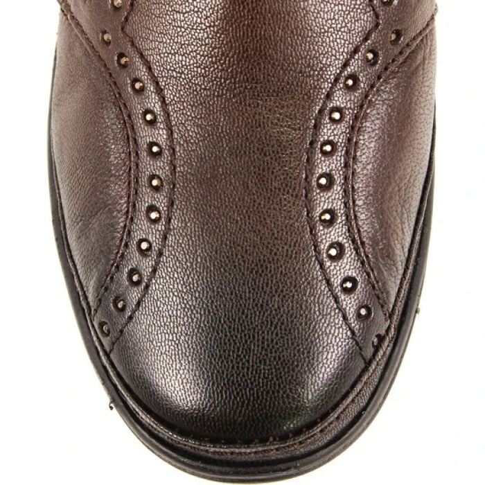 Forelli 25109-H Kahve Kadın Günlük Deri Comfort Ayakkabı