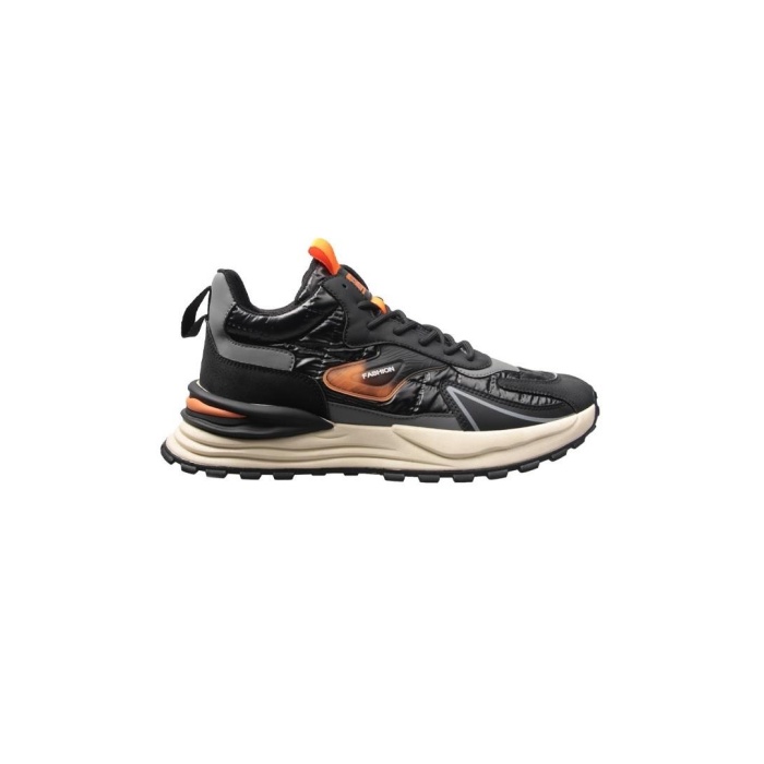 M.P 232-1235 Siyah-Turuncu Erkek Günlük Sneakers
