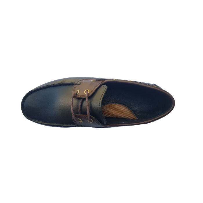 Rİverland Y-03 Siyah-Kahve Erkek Günlük Deri Ayakkabı