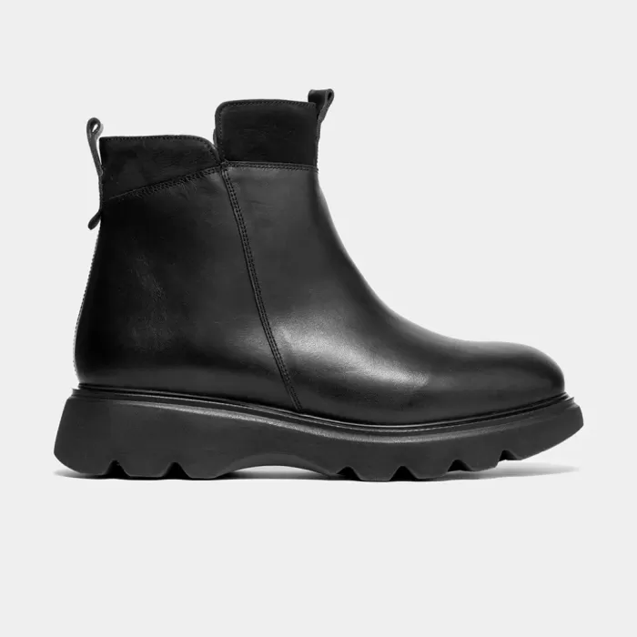 Forelli MURRAY 25153-H Siyah Kadın Deri Kışlık Bot