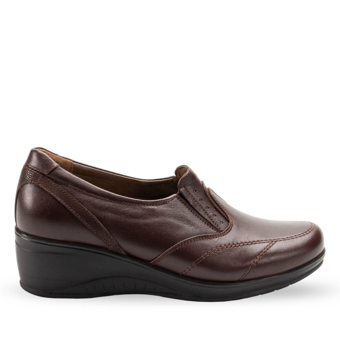 Forelli RUBY 57610-G Kahve Kadın Günlük Deri Comfort Ayakkabı