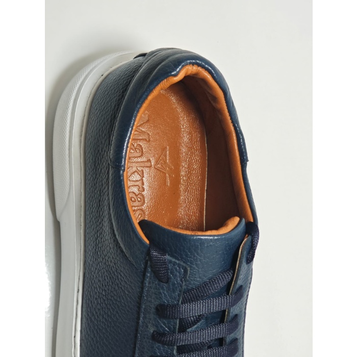 Cem Pekşen Makras Tommy İçi Dışı Deri Lacivert Sneakers