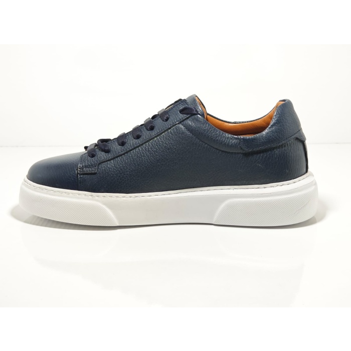 Cem Pekşen Makras Tommy İçi Dışı Deri Lacivert Sneakers