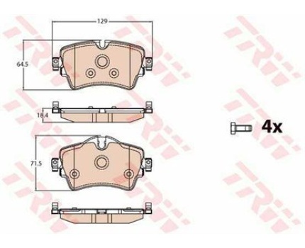 BMW MINI F45 F46 F48 F54 F55 F56 F57 F60 Ön Fren Balatası GDB2087